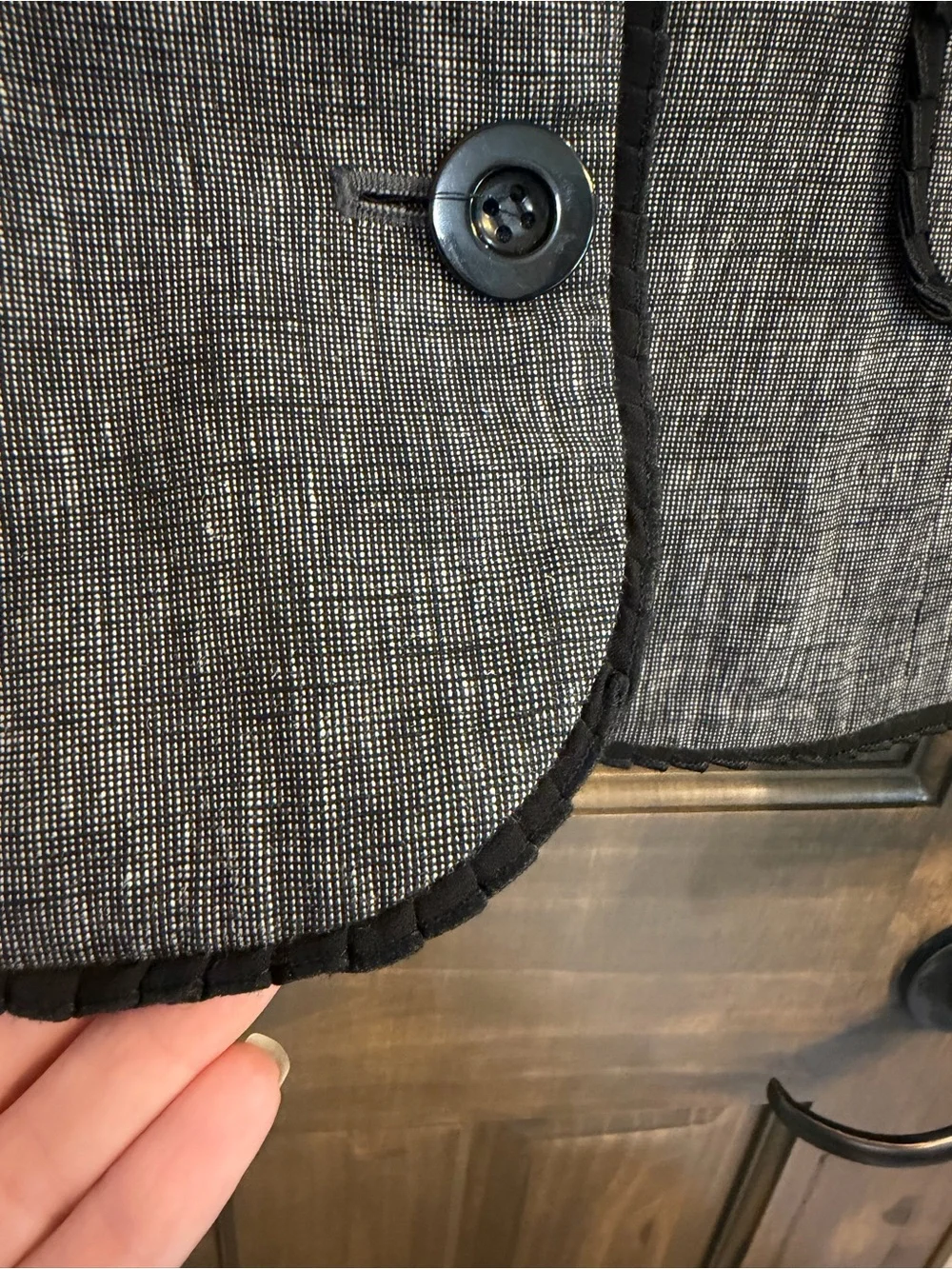 I.N. Studio Gray Notched Lapel Women's Blazer - Picture 5 of 10